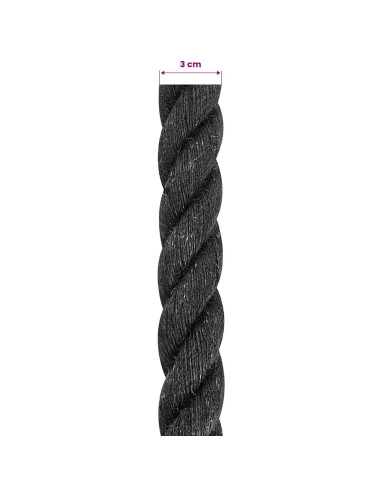 Corda di Juta 30 Nero 100% juta Tossa