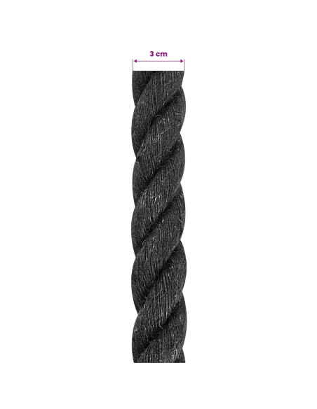 Corda di Juta 30 Nero 100% juta Tossa