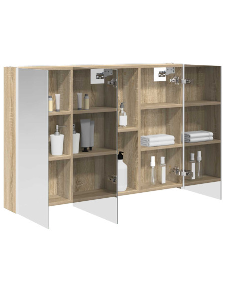 Mobiletto per specchio da bagno Rovere Sonoma