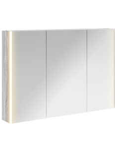 Mobiletto per specchio da bagno Grigio Sonoma 2