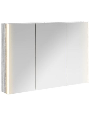 Mobiletto per specchio da bagno Grigio Sonoma