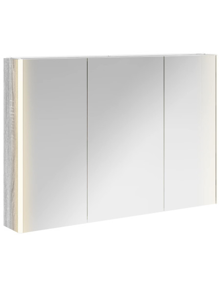 Mobiletto per specchio da bagno Grigio Sonoma