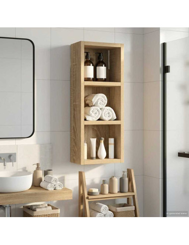 Armadio da bagno a muro Rovere Sonoma 20 x 10 x 50 cm