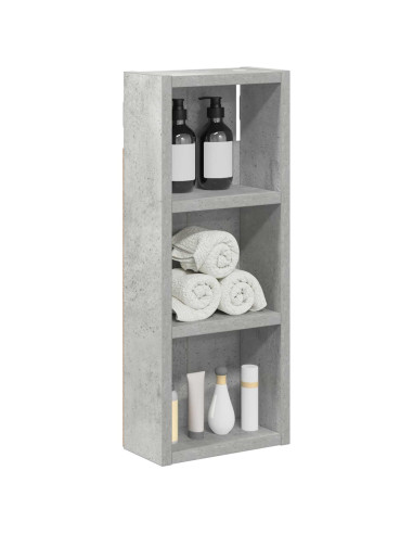 Armadio da bagno a muro Grigio Cemento 20 x 10 x 50 cm