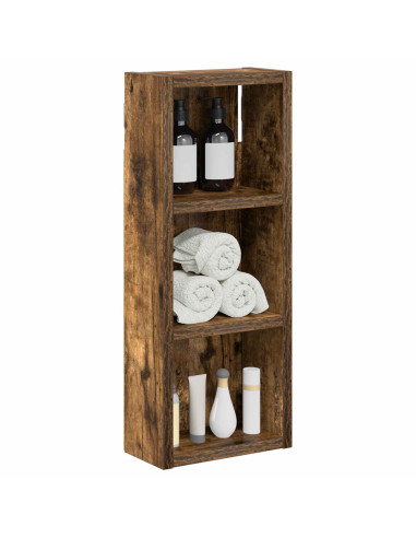 Armadio da bagno a muro Quercia Affumicata 20 x 10 x 50 cm