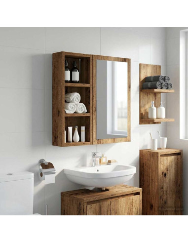 Armadio da bagno a muro Legno vecchio 20 x 10 x 50 cm