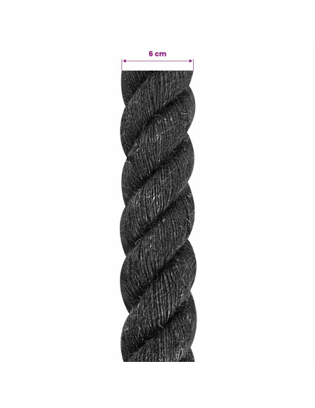 Corda di Juta 60 Nero 100% juta Tossa