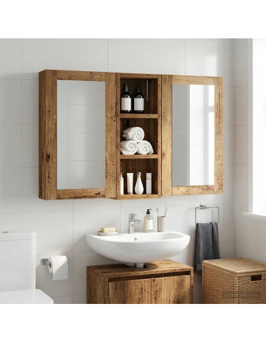 Armadio da bagno a muro Legno vecchio 20 x 10 x 50 cm