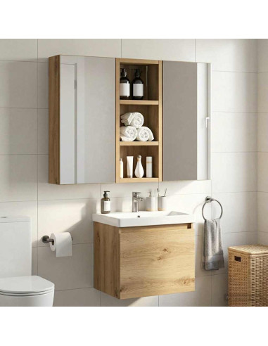 Armadio da bagno a muro Rovere Artigianale 20 x 10 x 50 cm