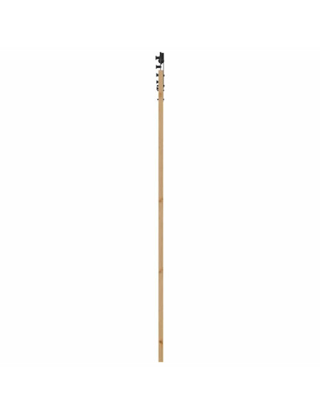 Porta scorrevole ORKDAL Naturale e Nero 93 x 232 cm