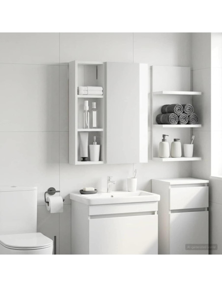 Armadio da bagno a muro Bianco 20 x 10 x 60,5 cm
