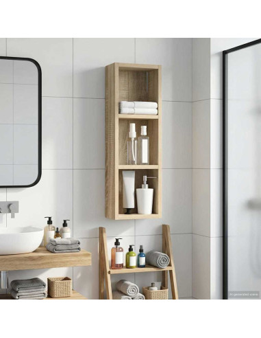 Armadio da bagno a muro Rovere Sonoma 20 x 10 x 60,5 cm