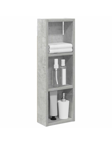 Armadio da bagno a muro Grigio Cemento 20 x 10 x 60,5 cm