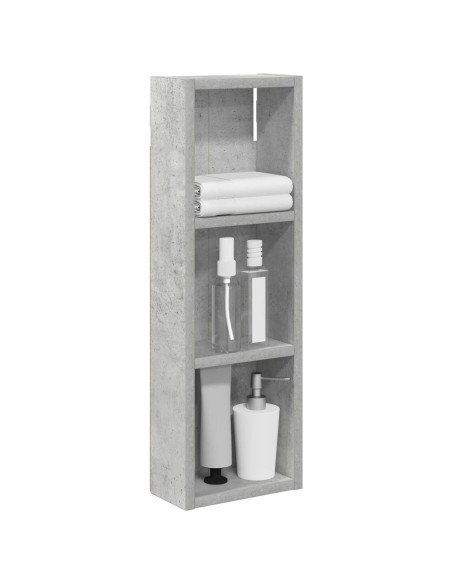 Armadio da bagno a muro Grigio Cemento 20 x 10 x 60,5 cm