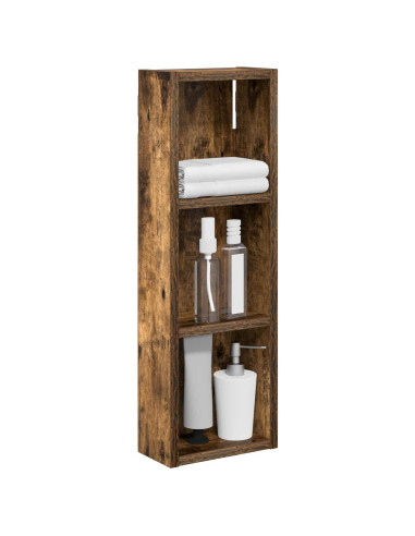 Armadio da bagno a muro Quercia Affumicata 20 x 10 x 60,5 cm
