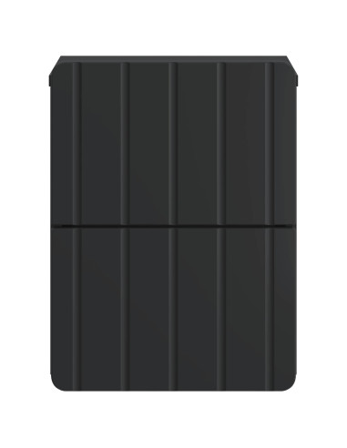 Mobiletto da notte a muro 2 pcs Nero 33 x 34,5 x 43 cm