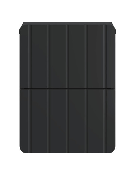 Mobiletto da notte a muro 2 pcs Nero 33 x 34,5 x 43 cm