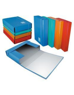CARTELLA C/ELASTICO BLU DORSO 7 2