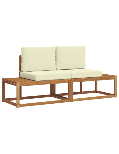 Set di divani con cuscino 2 pcs Naturale