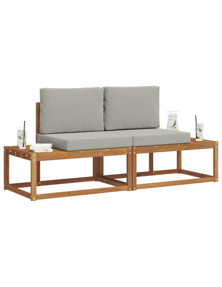 Set di divani con cuscino 2 pcs Naturale