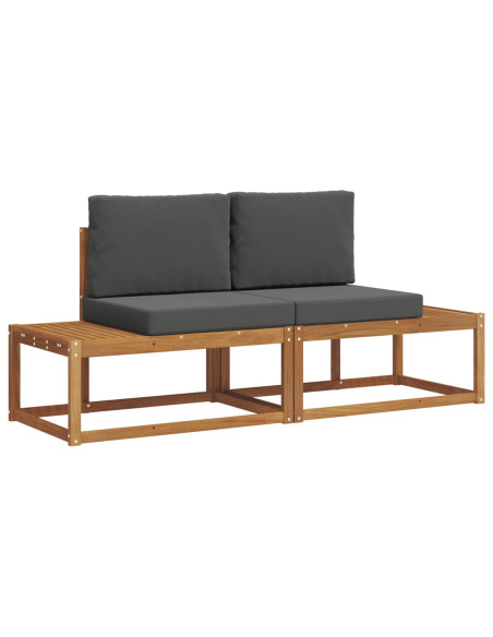 Set di divani con cuscino 2 pcs Naturale