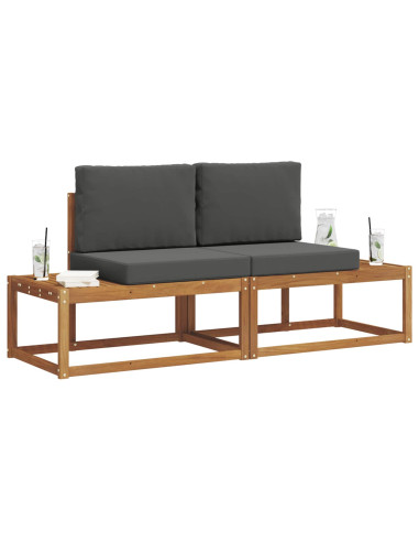 Set di divani con cuscino 2 pcs Naturale
