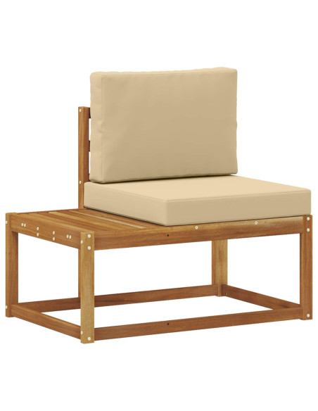 Set di divani con cuscino 2 pcs Naturale