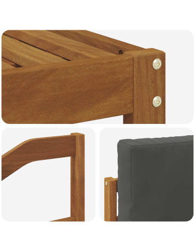 Set di divani 5 pcs Naturale e Antracite