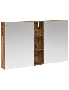 Set di Armadi da Bagno con lo scaffale 3 pcs 120 x 14,5 x 70 cm 2
