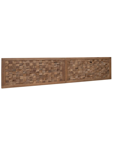 Testiera Naturale 200 cm Legno di teak solido