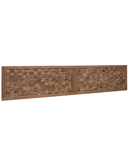 Testiera Naturale 200 cm Legno di teak solido
