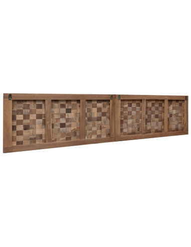 Testiera Naturale 200 cm Legno di teak solido