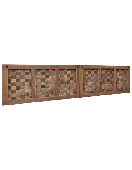 Testiera Naturale 200 cm Legno di teak solido