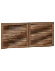 Testiera Naturale 120 cm Legno di teak solido 2