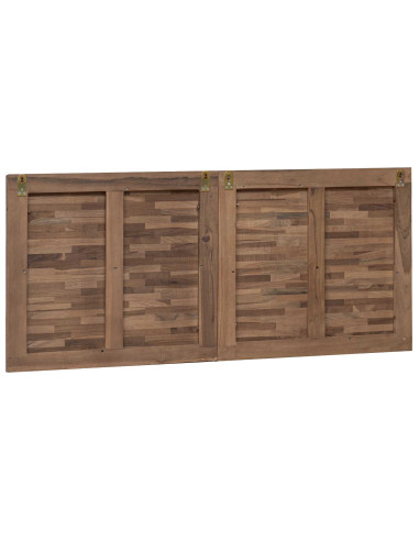 Testiera Naturale 120 cm Legno di teak solido
