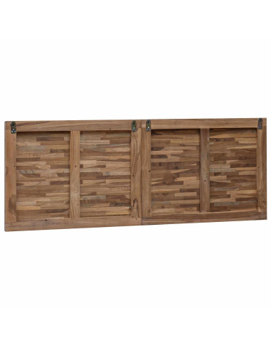 Testiera Naturale 140 cm Legno di teak solido