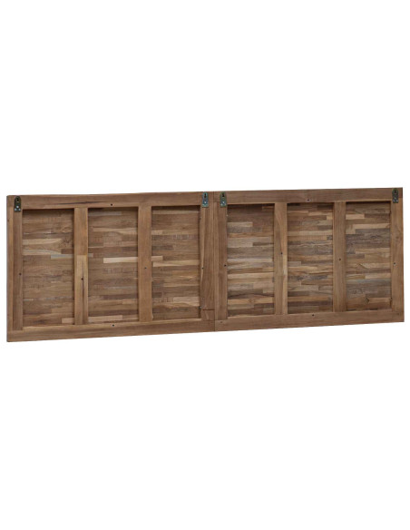 Testiera Naturale 160 cm Legno di teak solido