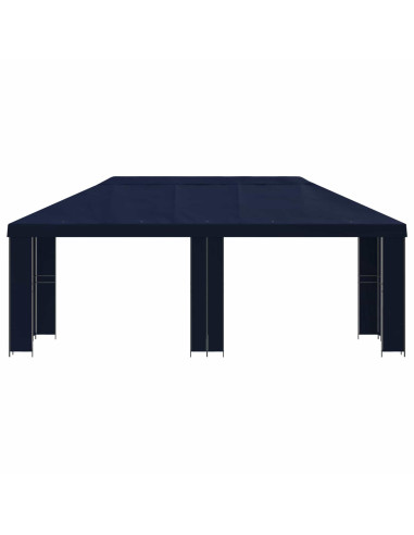 Gazebo da giardino 6 x 3 m Blu Poliestere e Acciaio 190
