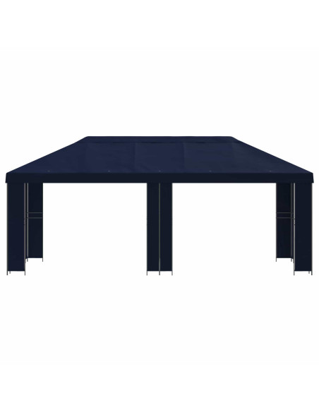 Gazebo da giardino 6 x 3 m Blu Poliestere e Acciaio 190