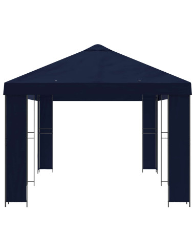 Gazebo da giardino 6 x 3 m Blu Poliestere e Acciaio 190