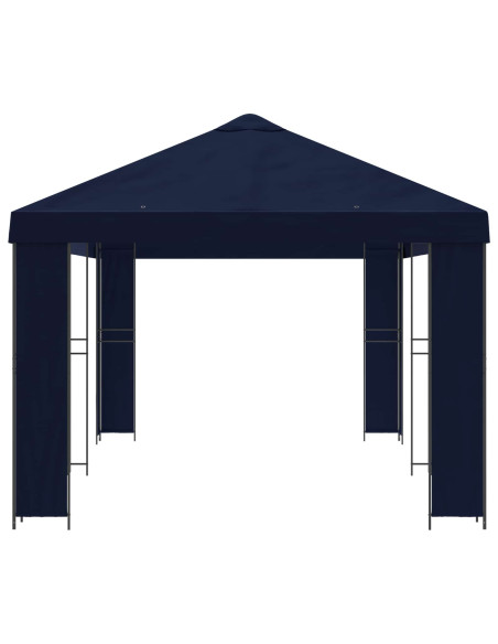 Gazebo da giardino 6 x 3 m Blu Poliestere e Acciaio 190