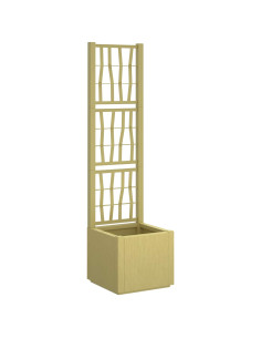 Vaso da Giardino con Trellis Verde 36 x 36 x 140 cm PP 2