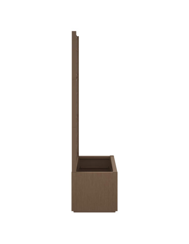 Vaso da Giardino con Trellis Marrone 80 x 36 x 140 cm PP