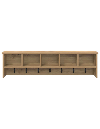 Appendiabiti a muro rovere artigianale 100 x 16 x 26 cm
