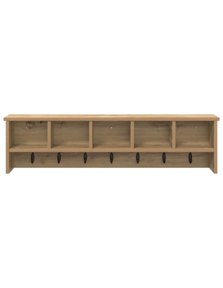 Appendiabiti a muro rovere artigianale 100 x 16 x 26 cm