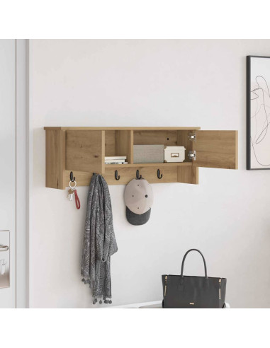 Appendiabiti a muro Rovere artigianale 80 x 20 x 30 cm
