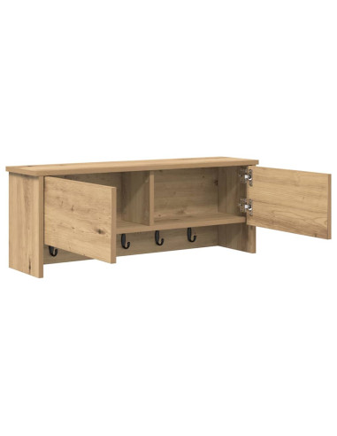 Appendiabiti a muro Rovere artigianale 80 x 20 x 30 cm
