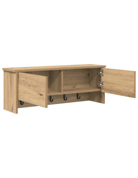 Appendiabiti a muro Rovere artigianale 80 x 20 x 30 cm
