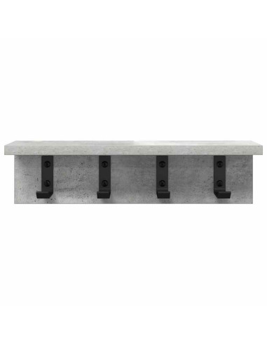 Appendiabiti a muro Grigio cemento 40 x 10,5 x 10,5 cm