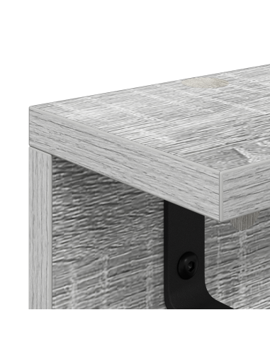 Appendiabiti a muro Grigio Sonoma 40 x 10,5 x 10,5 cm